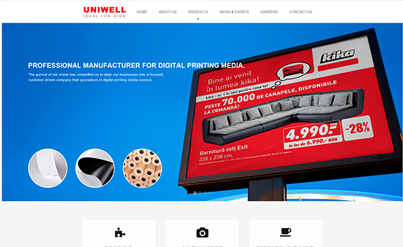 网络建站网站案例：uniwell